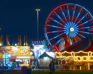 Great NYS Fair at night